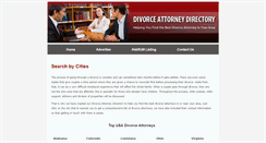 Desktop Screenshot of divorceattorneydir.com